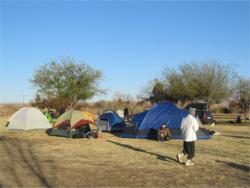 Camping out in Parker, Arizona