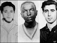 Chaney, Schwerner & Goodman - bodies discovered on August 4, 1964 (BBC)