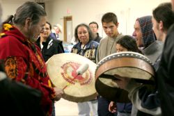 Dennis Banks, the Drum and the Circle, Apple Valley, CA 2006-02-17