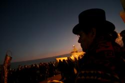 Dennis Banks at Alcatraz Island, 2006-02-11