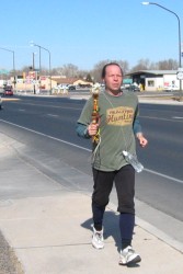 Kid Valance, running in Belen, New Mexico