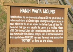 Nanih Wayia Mound - sign