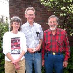 Our hosts, representing the Nashville Friends Meeting: Pam Beziat, Dick Houghton and Karl Meyer