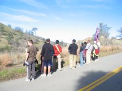 On the road in the Tehachapi Mountains, Keene, CA