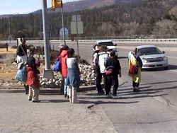 Sacred Run prayers outside Los Alamos
