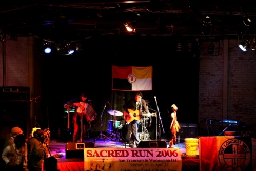 Sacred Run 2006 Benefit Concert stage - Pete Sears and ...