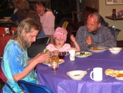 Summertown Farm Potluck, 2 new friends for Marcus 2006-04-06