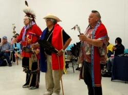 Dancers at the fundraiser in Canton, Oklahoma