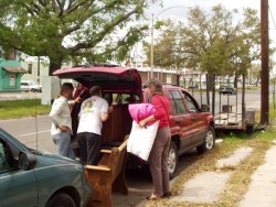 Joel & Roger lend a hand to a neighbor