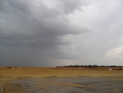 Stormy weather south of Perkins, Oklahoma