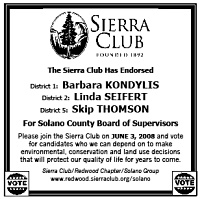 Sierra Club, Redwood Chapter, Solano Group